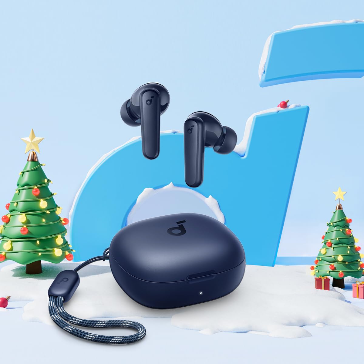 Anker P20i True Wireless Earbuds, 10mm Drivers with Big Bass, Bluetooth 5.3, 30H Long Playtime, IPX5 Water-Resistant, 2 Mics for AI Clear Calls
