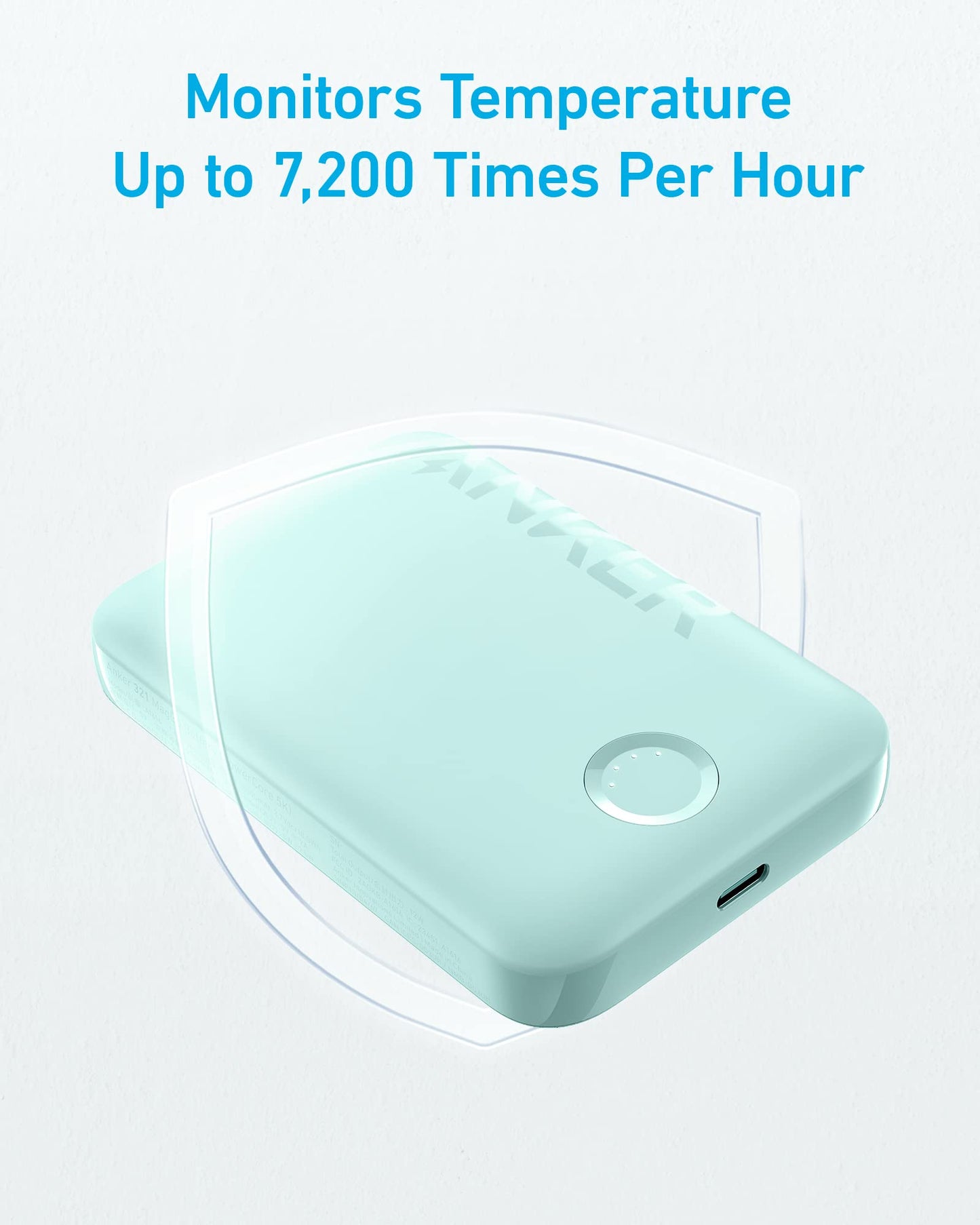 Anker Power Bank, 321 Magnetic Battery 5,000mAh Magnetic Wireless Portable Charger, Compatible with iPhone 15/15 Plus/15 Pro/15 Pro Max