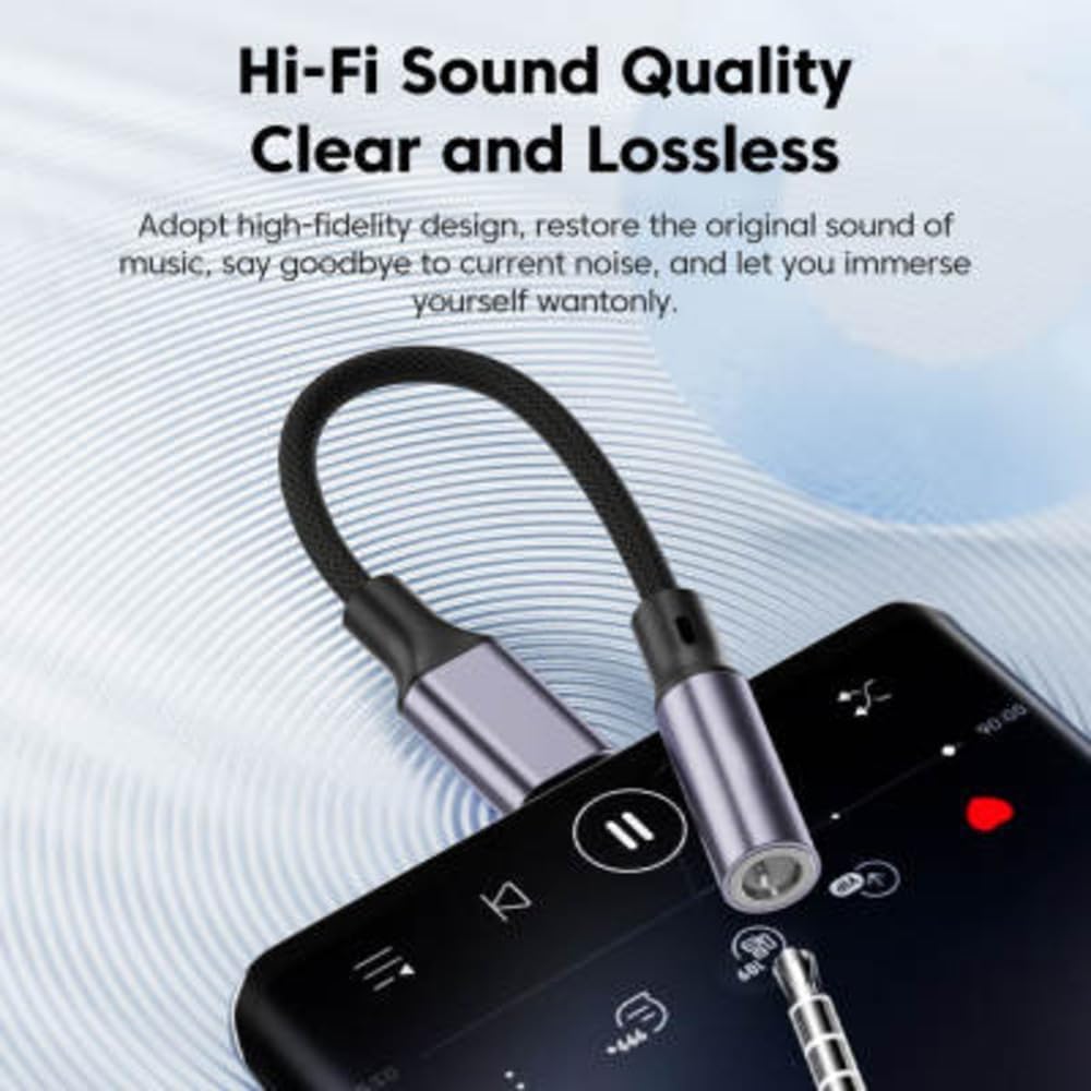 USB C Type C to 3.5mm Headphone Earphone Jack Adapter Audio Adaptor For Samsung Galaxy ,Ultra Note,Huawei, Google Pixel