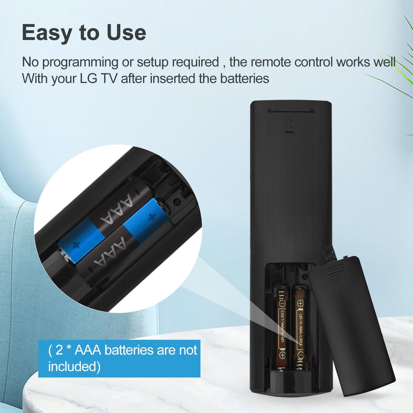 Universal Remote for LG TV – Works with All LG LED, OLED, LCD, 4K & Smart TVs, WebOS, Netflix, Disney+ & LG Channels Button
