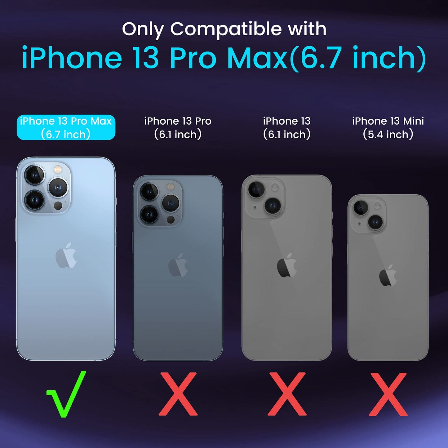 Vimiki Clear Designed for iPhone 15 Pro Max Case,Protective Bumper Hard PC Phone Cases, Thin Slim Fit Cover, Clear