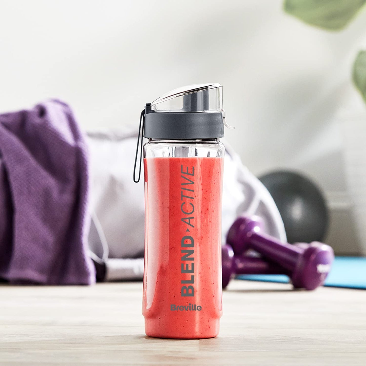 Breville Blend Active Personal Blender & Smoothie Maker | 350W | 2 Portable Blend Active Bottles (600ml) |Leak Proof Lids White & Green