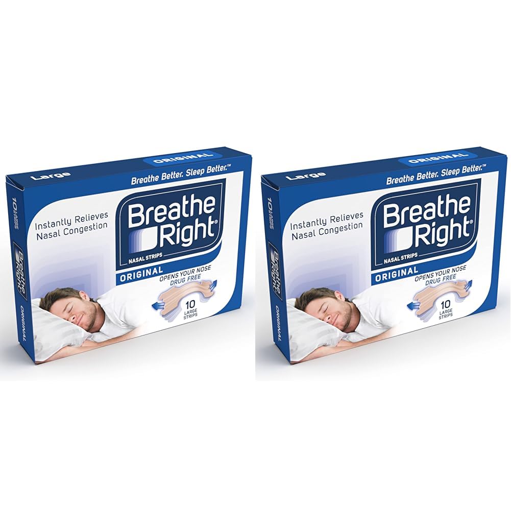 Breathe Right Nasal Strips Original Small/Medium 30s | Instantly Relieves Nasal Congestion | Helps Reduce Snoring