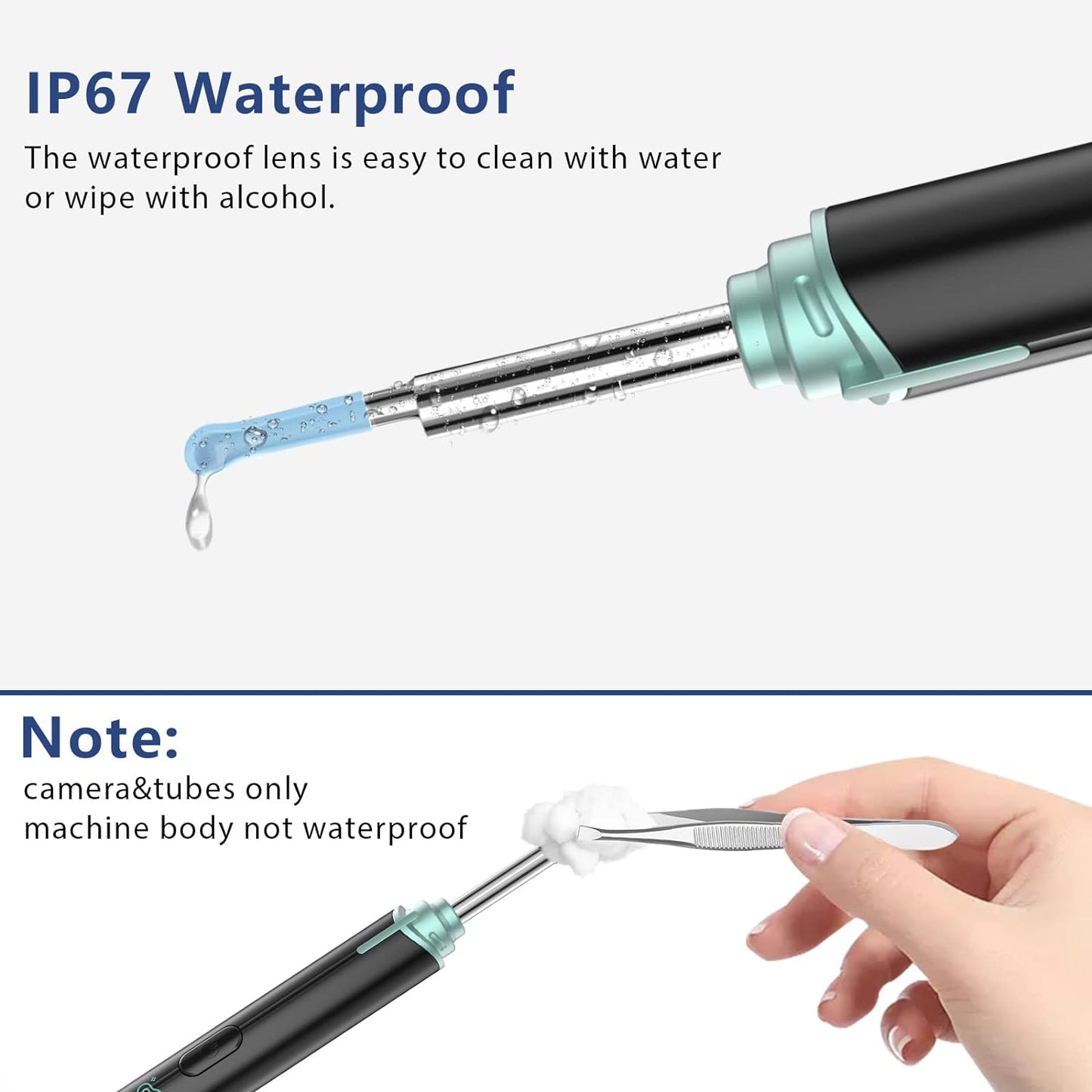 VITCOCO Wireless Ear Wax Removal Kit with 1920P FHD Camera, Waterproof Otoscope & 8PCS Ear Spoons