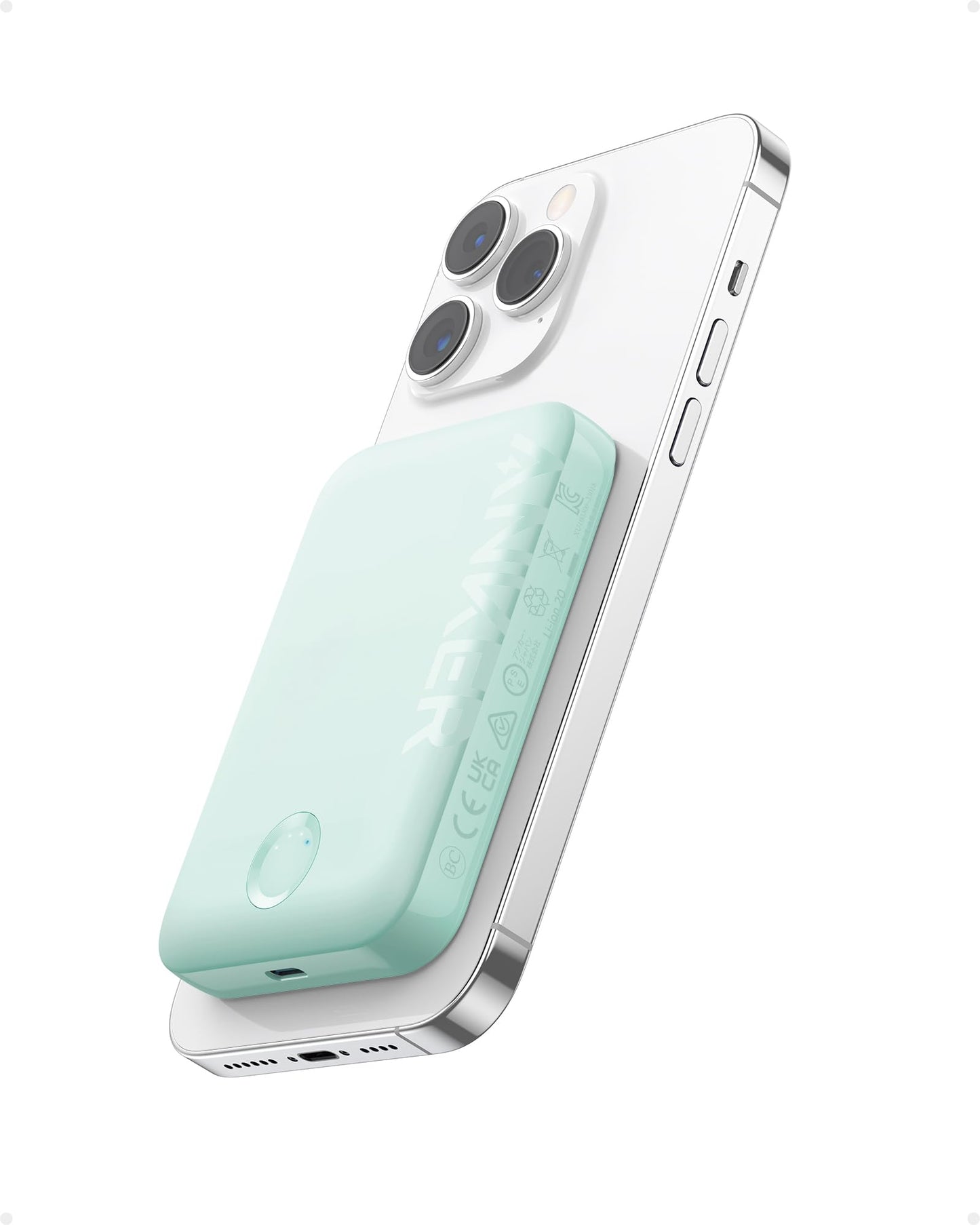Anker Power Bank, 321 Magnetic Battery 5,000mAh Magnetic Wireless Portable Charger, Compatible with iPhone 15/15 Plus/15 Pro/15 Pro Max