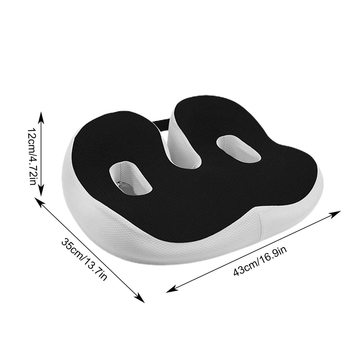 Qeepucak Outfany Ergoseat, Libiyi Outfany, Hilipert Ergoseat, Hilipert Memorys Foam Seat Cushion, Orthopedic Seat Cushion, for Long Sitting, Workers, Students for Studying, Writing