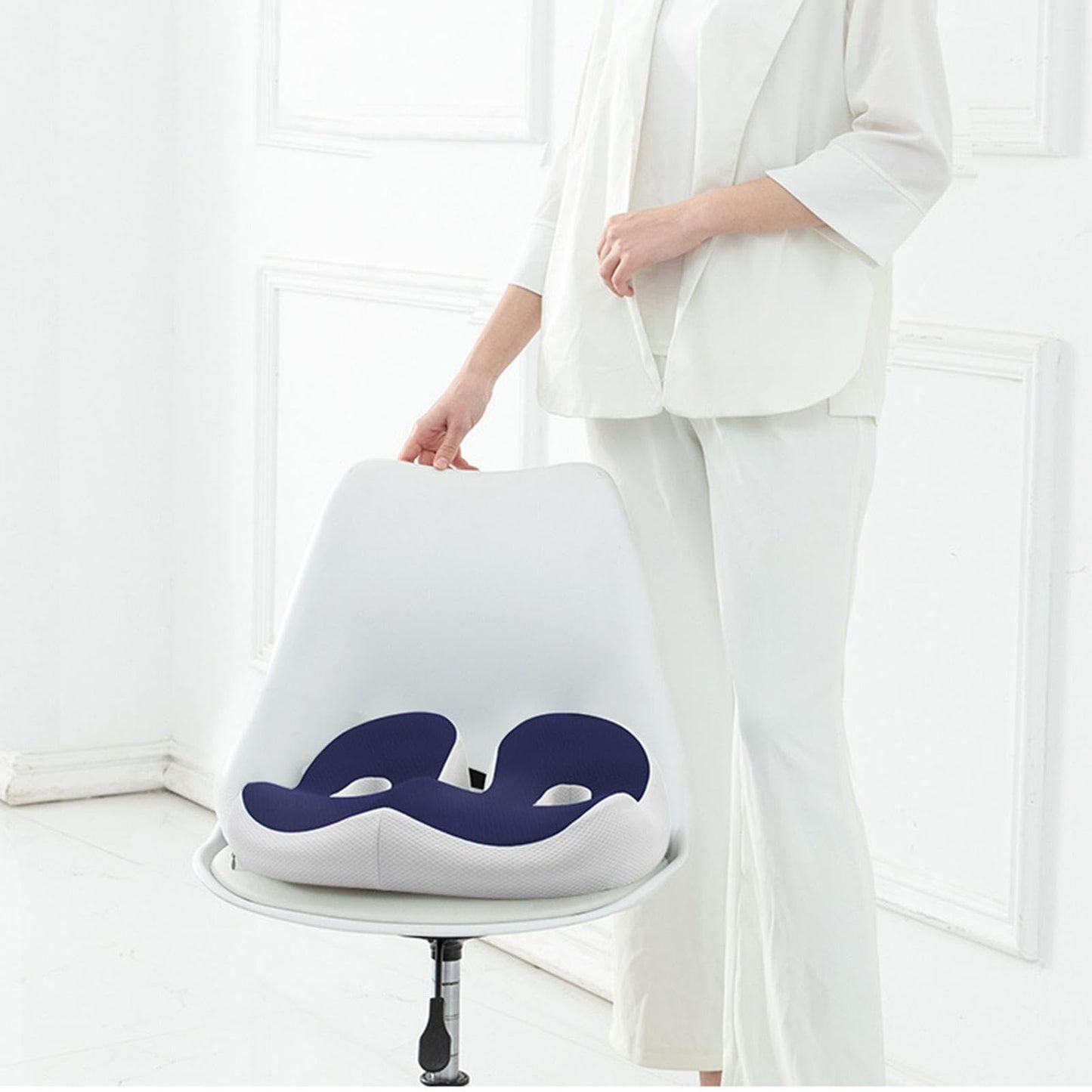 Qeepucak Outfany Ergoseat, Libiyi Outfany, Hilipert Ergoseat, Hilipert Memorys Foam Seat Cushion, Orthopedic Seat Cushion, for Long Sitting, Workers, Students for Studying, Writing