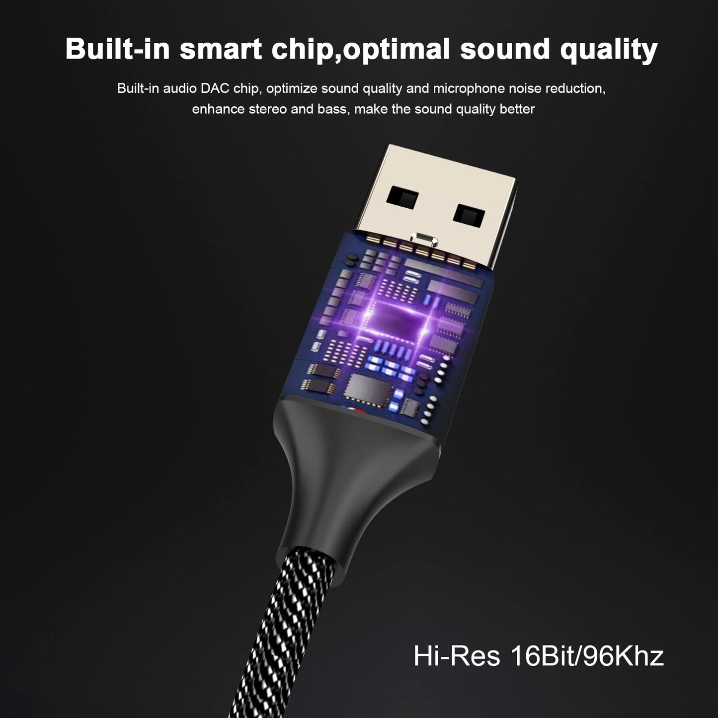 MOSWAG USB to 3.5mm Jack Audio Adapter,External Sound Card USB-with 3.5mm Aux Stereo Converter Compatible with Headset,PC,Laptop,Linux,Desktops