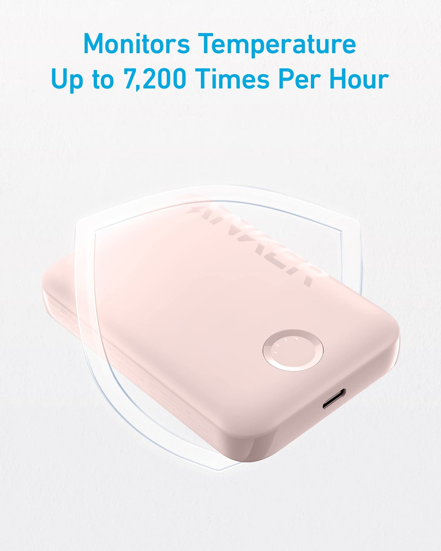Anker Power Bank, 321 Magnetic Battery 5,000mAh Magnetic Wireless Portable Charger, Compatible with iPhone 15/15 Plus/15 Pro/15 Pro Max