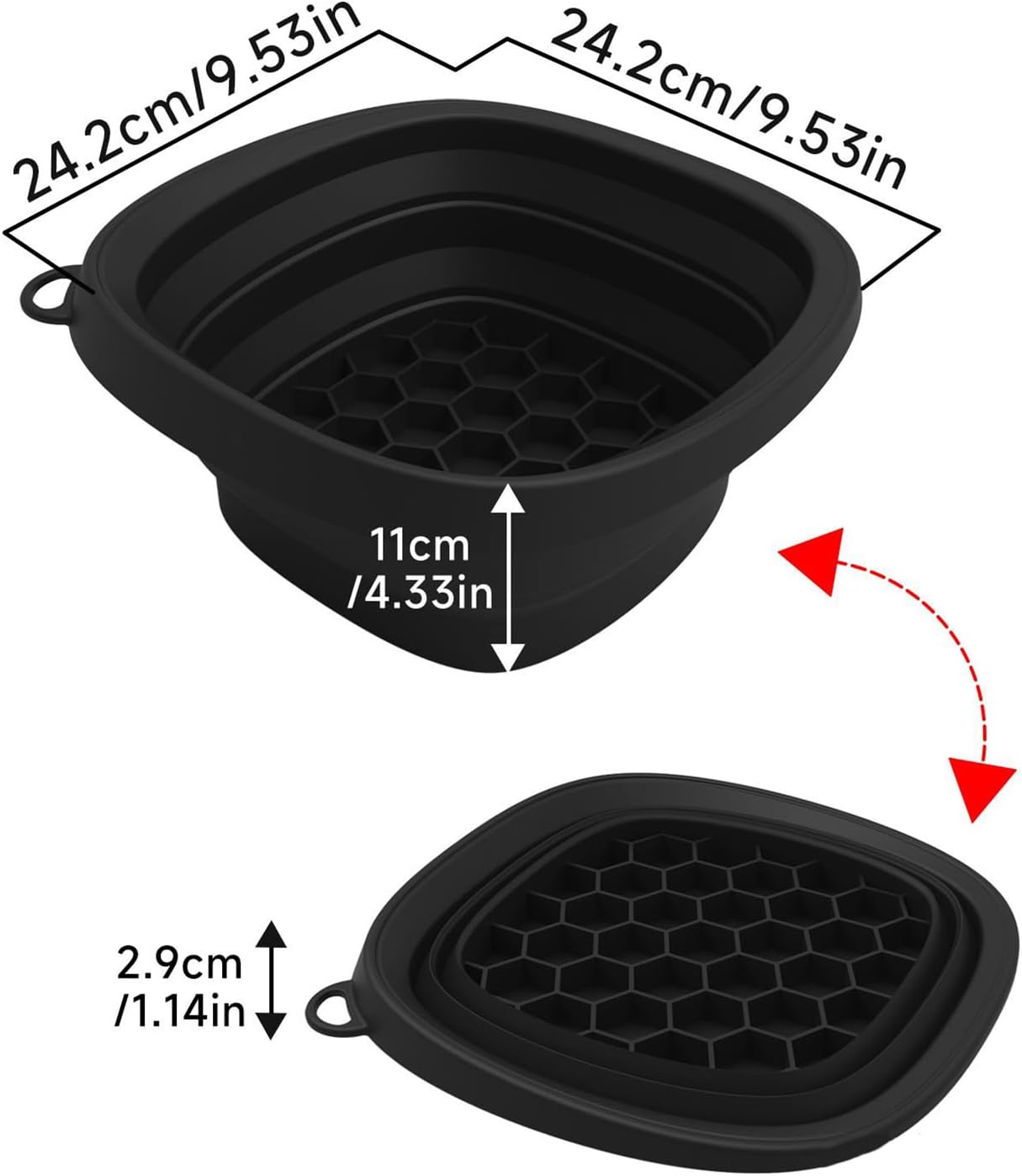 Meindin Face Bowl for Ice – Cold Plunge Facial Spa Tool, Foldable & Reusable Basin with Tray for Morning Skincare
