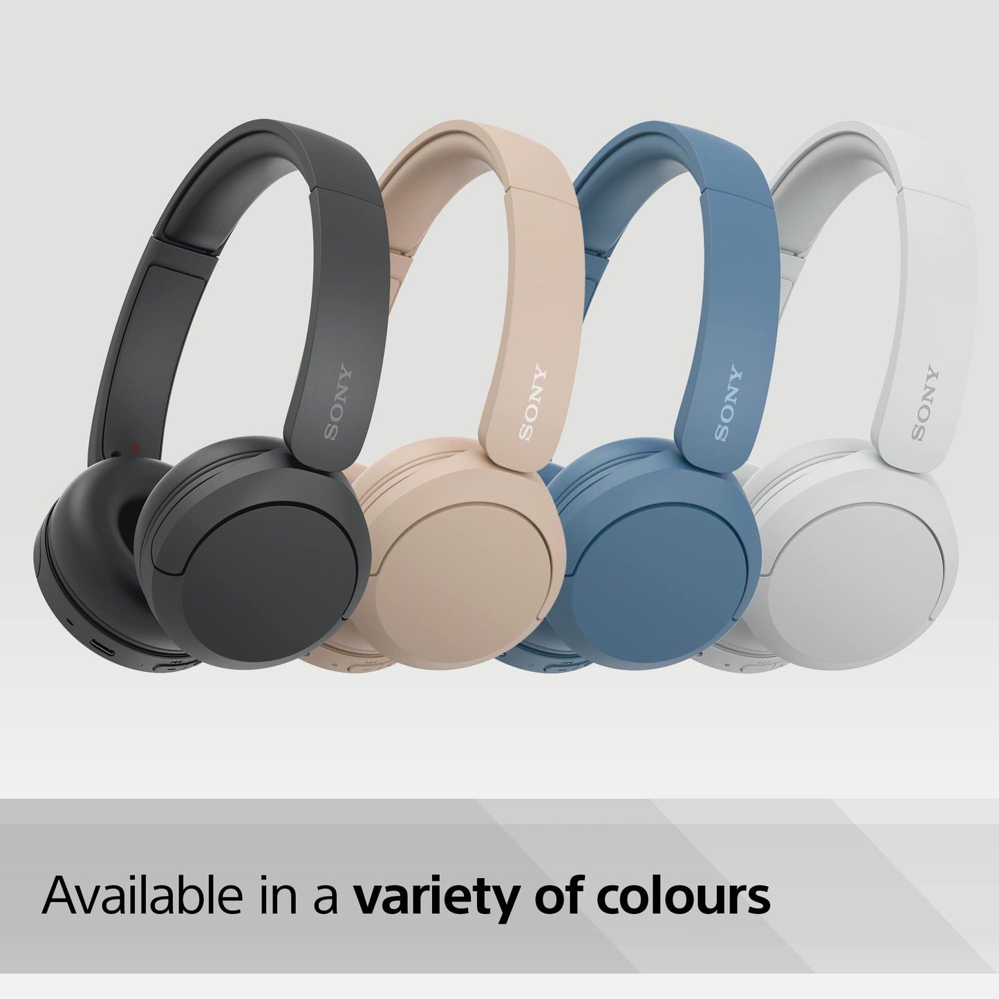 Sony Wireless Bluetooth Headphones - up to 50 Hours Battery Life with Quick Charge, On-ear style