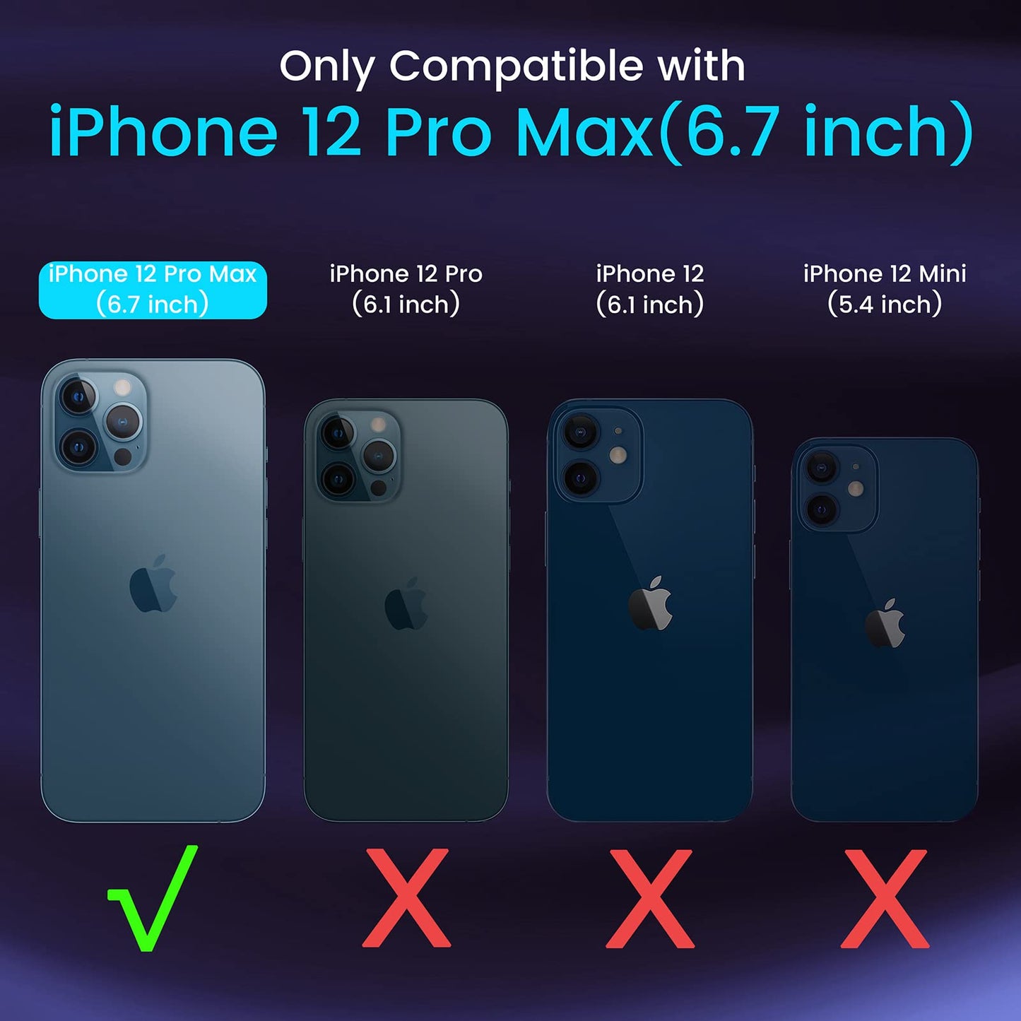 Vimiki Clear Designed for iPhone 15 Pro Max Case,Protective Bumper Hard PC Phone Cases, Thin Slim Fit Cover, Clear