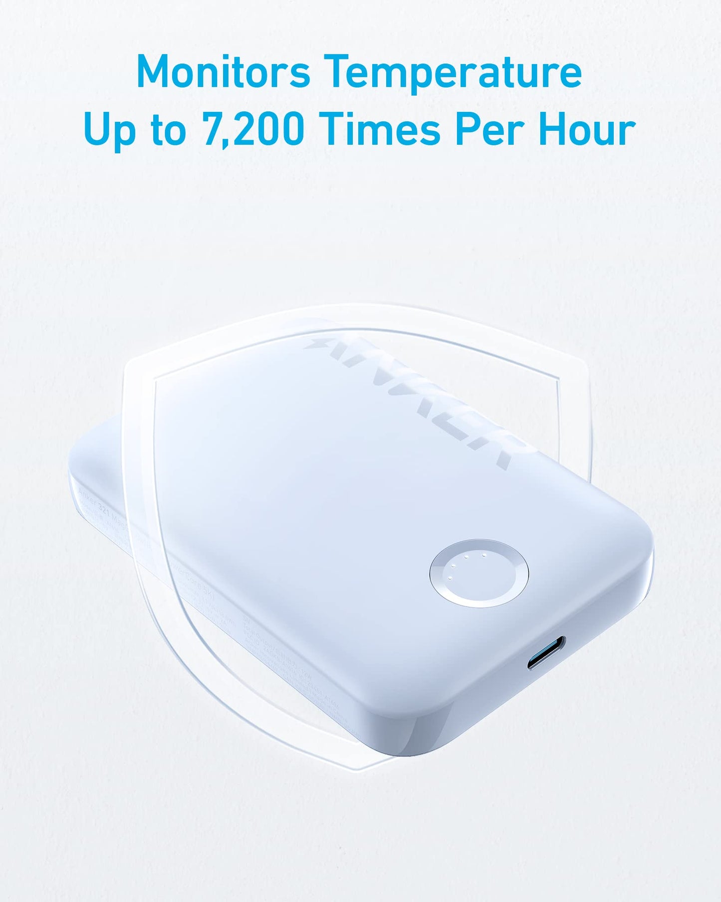 Anker Power Bank, 321 Magnetic Battery 5,000mAh Magnetic Wireless Portable Charger, Compatible with iPhone 15/15 Plus/15 Pro/15 Pro Max