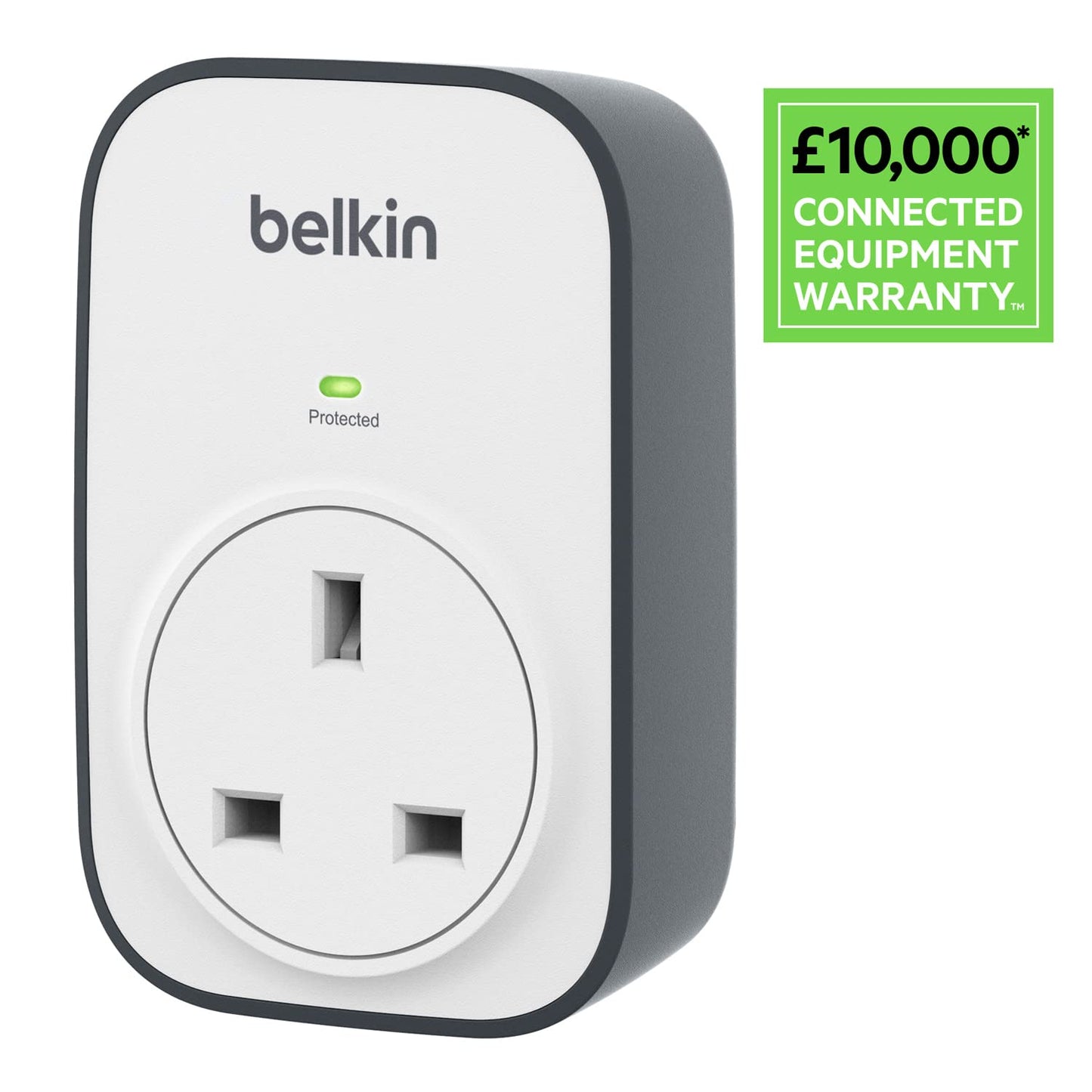 Belkin Surge Protected Extension Lead – 8 Sockets + 2 USB Ports (2.4A), 2m Cable