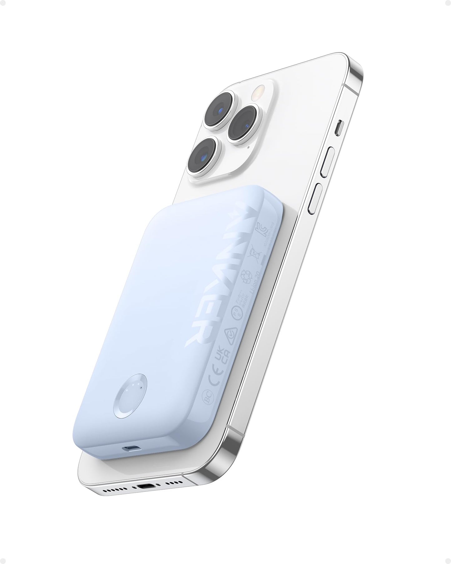 Anker Power Bank, 321 Magnetic Battery 5,000mAh Magnetic Wireless Portable Charger, Compatible with iPhone 15/15 Plus/15 Pro/15 Pro Max