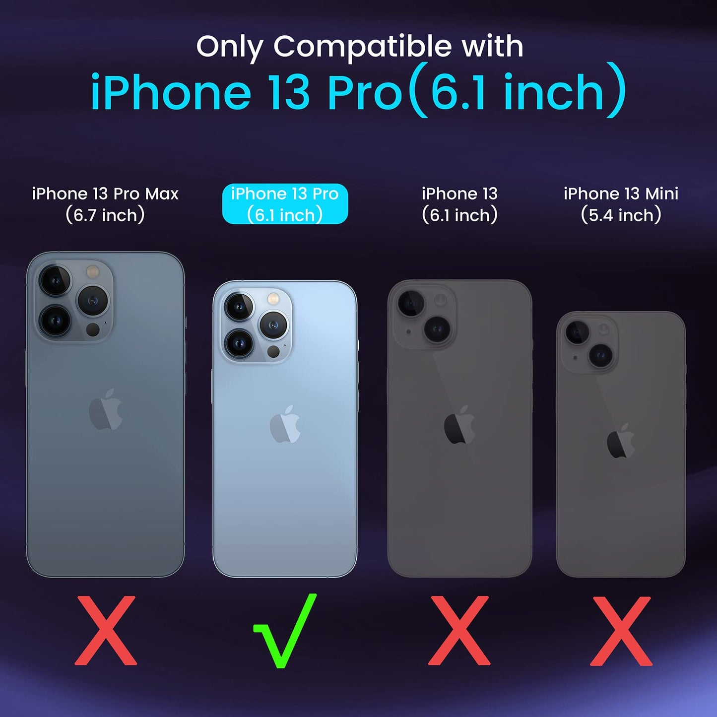 Vimiki Clear Designed for iPhone 15 Pro Max Case,Protective Bumper Hard PC Phone Cases, Thin Slim Fit Cover, Clear