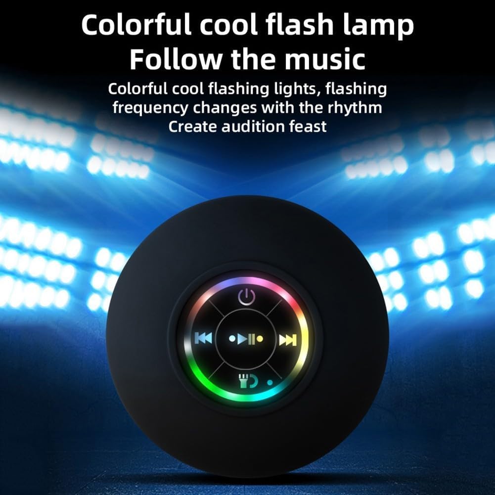 Suction Cup Speaker, Waterproof and Splash proof, HD Sound, Easy Pairing
