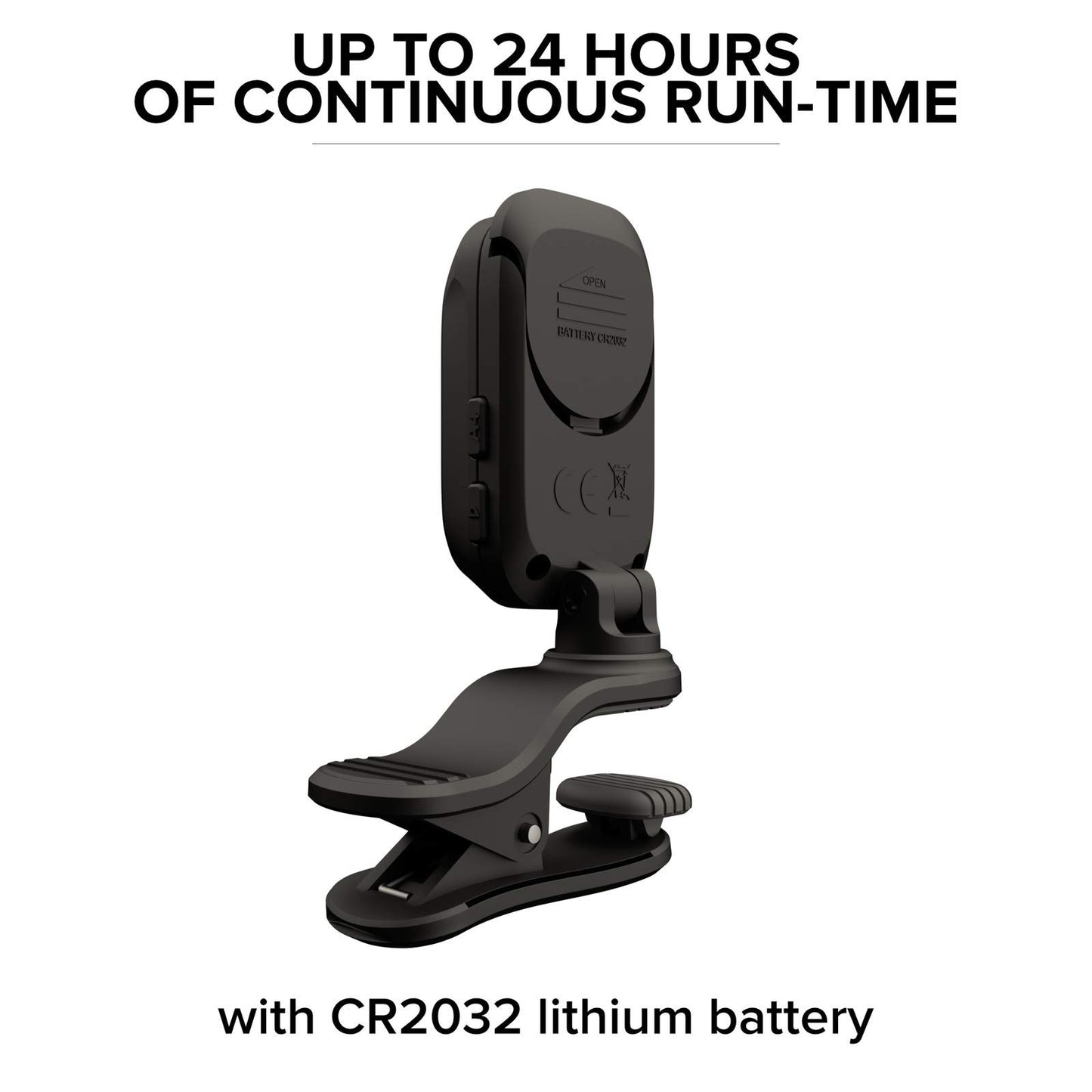 BOSS TU-02 Chromatic Clip-On Tuner for Guitar, Bass & Ukulele – Precise Battery-Powered Tuner with High-Contrast Color Display, Black