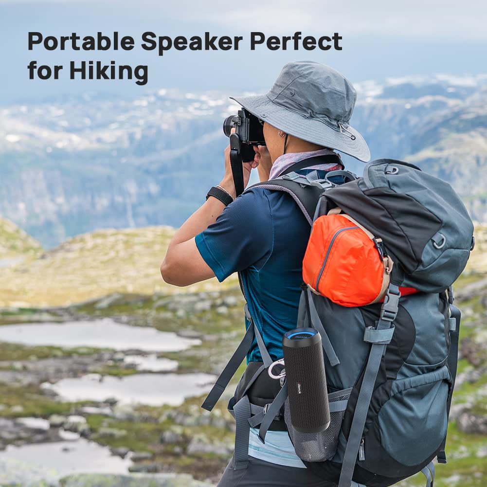 RIENOK Bluetooth Speaker Portable Wireless Bluetooth Speaker with 30W Enhanced Bass Waterproof Bluetooth Outdoor Speaker for Travel Sport