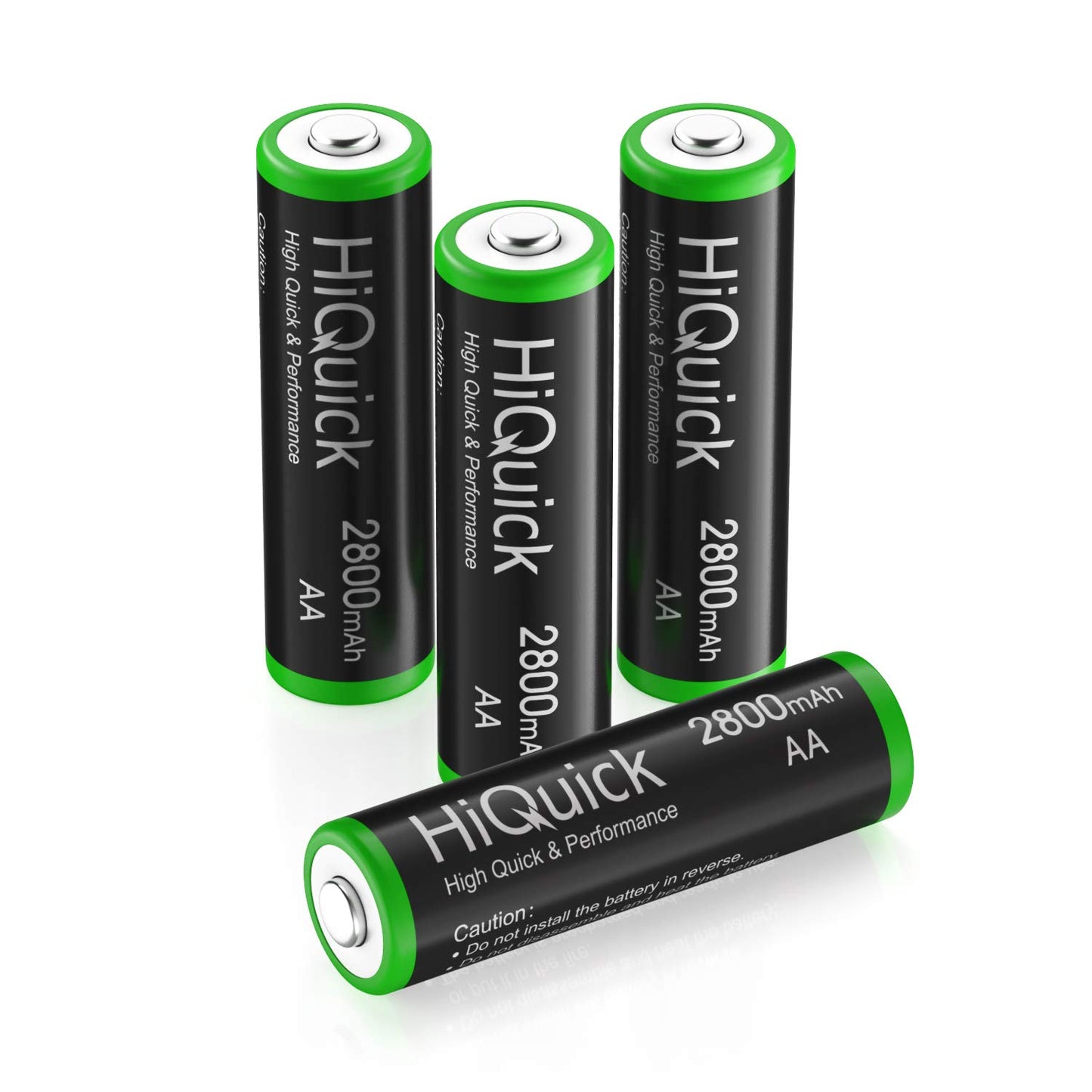 HiQuick Ni-MH AA 8pcs 2800mAh Rechargeable Batteries High Capacity 1.2 Volt(1.2 V) Rechargeable Battery AA Low Self-Discharge