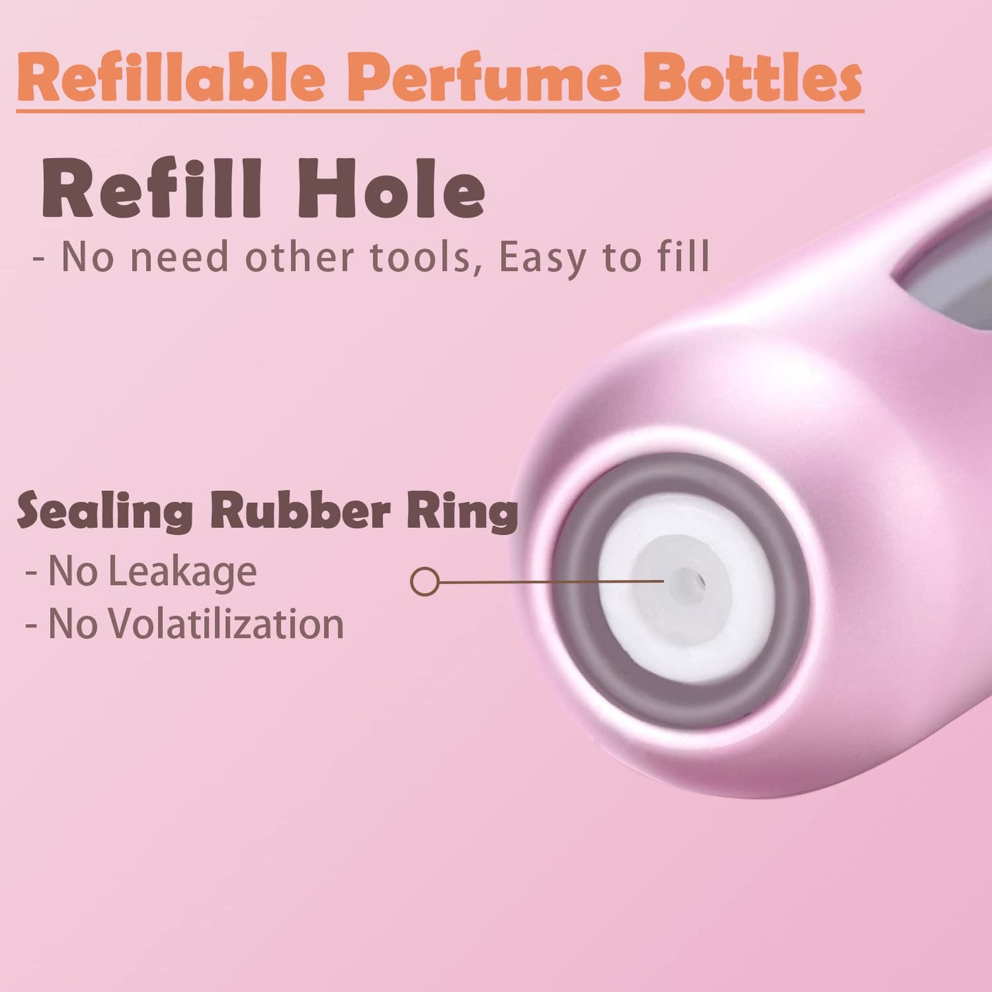 4PCS 5ml Perfume Atomiser Refillable Bottles Portable Mini Spray Travel Bottle Easy to Refill