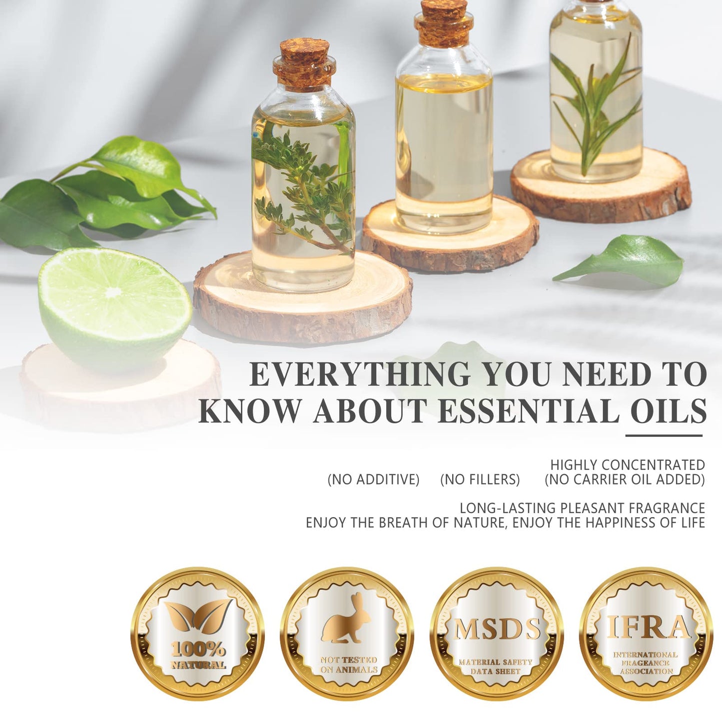 MAYJAM Lavender Essential Oils 100ML, Lavender Oil for Diffuser, Humidifier, DIY, Home, Office