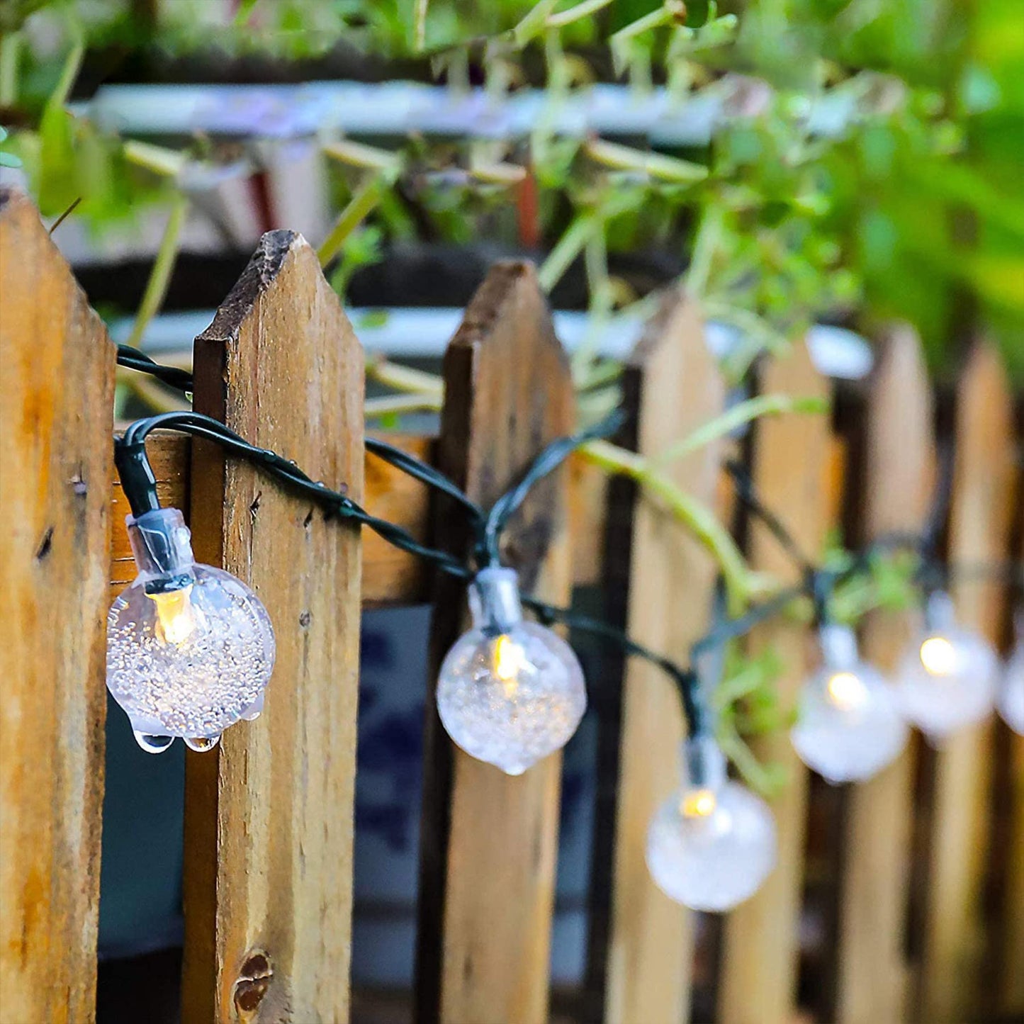 Lezonic Solar Fairy Lights Outdoor – 50 LED Waterproof String Lights