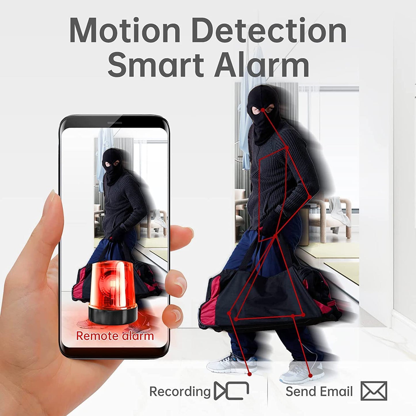 WiFi Camera 1080P HD Nanny Camera with Night Vision Motion Detection, Hidden Spy Home Security Nanny Cam Perfect Video for Indoor and Outdoor