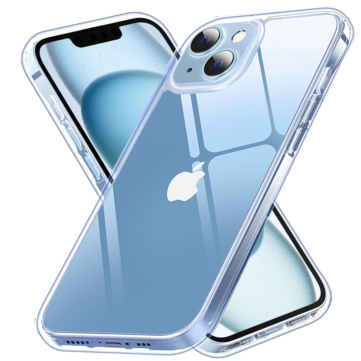 Vimiki Clear Designed for iPhone 15 Pro Max Case,Protective Bumper Hard PC Phone Cases, Thin Slim Fit Cover, Clear