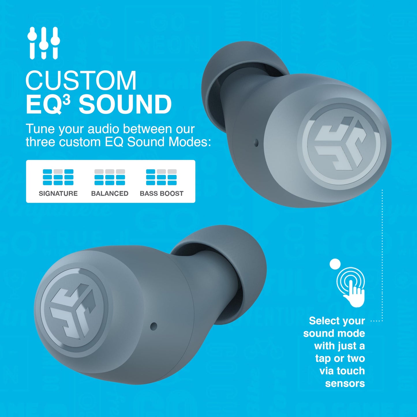 JLab Go Air Pop+ True Wireless Earbuds – Bluetooth Earphones with 35H Playtime, USB-C Charging Case, EQ3 Sound & Multipoint, Black