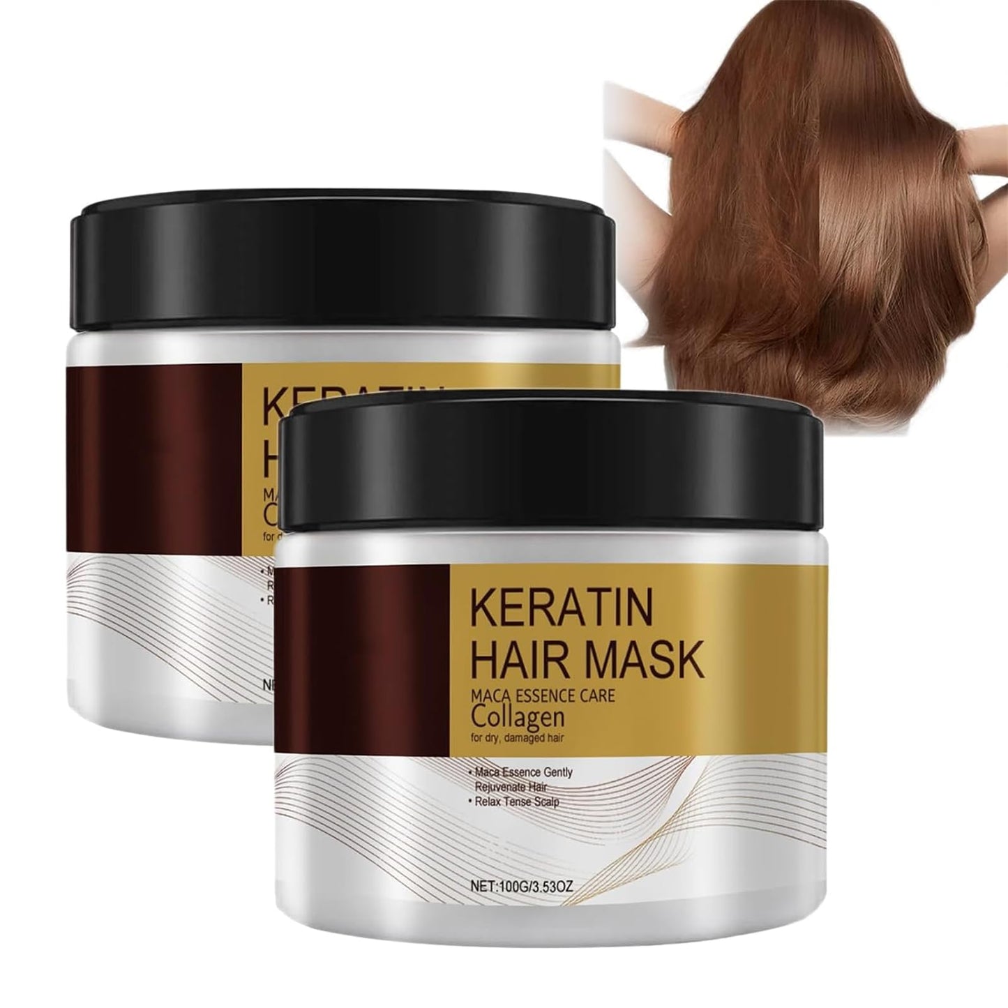 KeyoGoS Collagen Hair Treatment, Collagen Hair Mask, Deep Repair Conditioner Hair Masks, Keratin Hair Mask Collagen Treatment, Suitable for Dry and Easily Damaged Hair