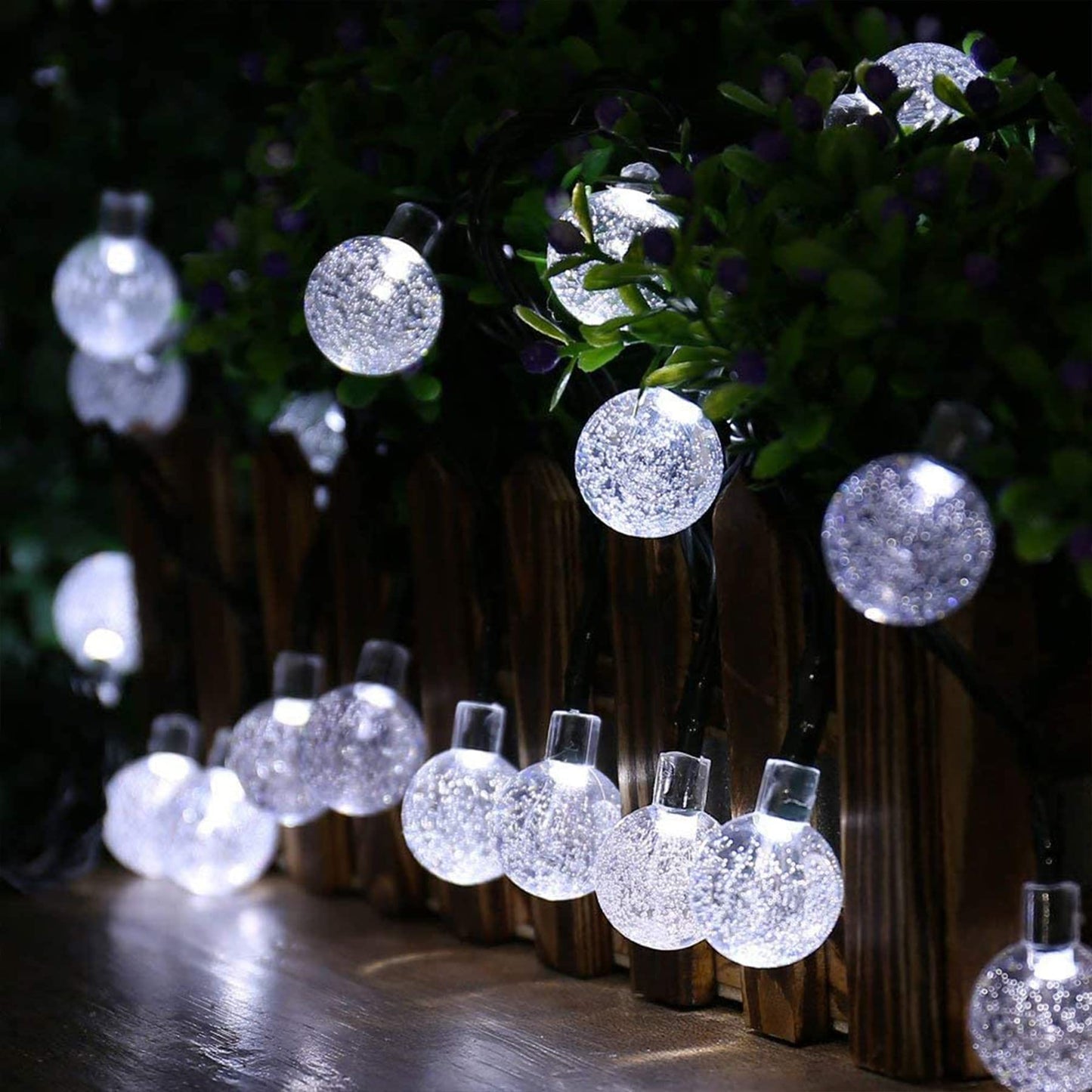 Lezonic Solar Fairy Lights Outdoor – 50 LED Waterproof String Lights