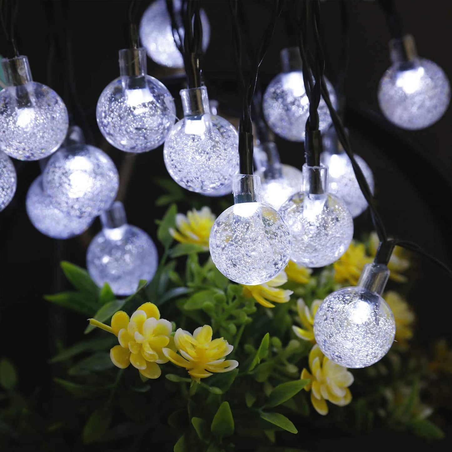 Lezonic Solar Fairy Lights Outdoor – 50 LED Waterproof String Lights