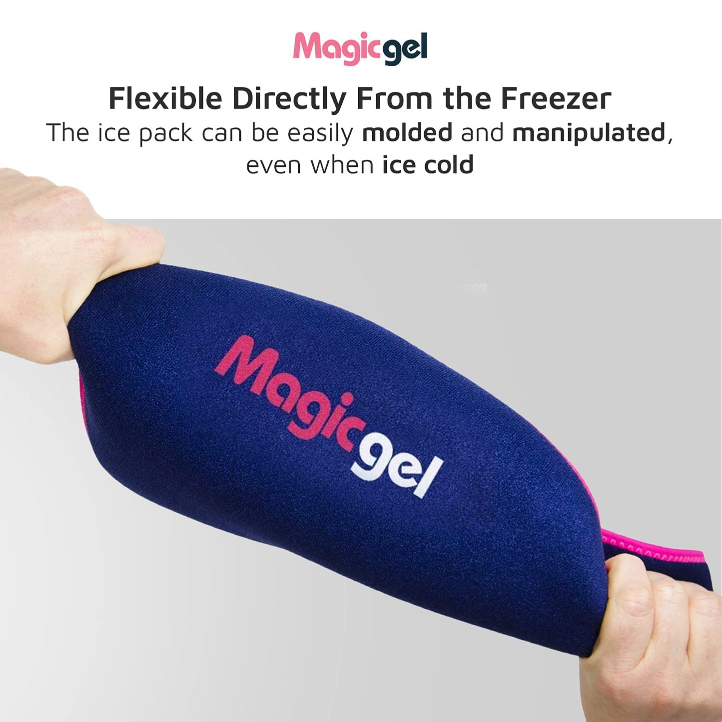 Magic Gel Ice Pack for Back Pain Relief 2 Lower Back Gel Wrap for Hot or Cold Therapy Relief for Lower Lumbar, Sciatic Nerve, Herniated or Degenerative Disc,Tailbone Pain