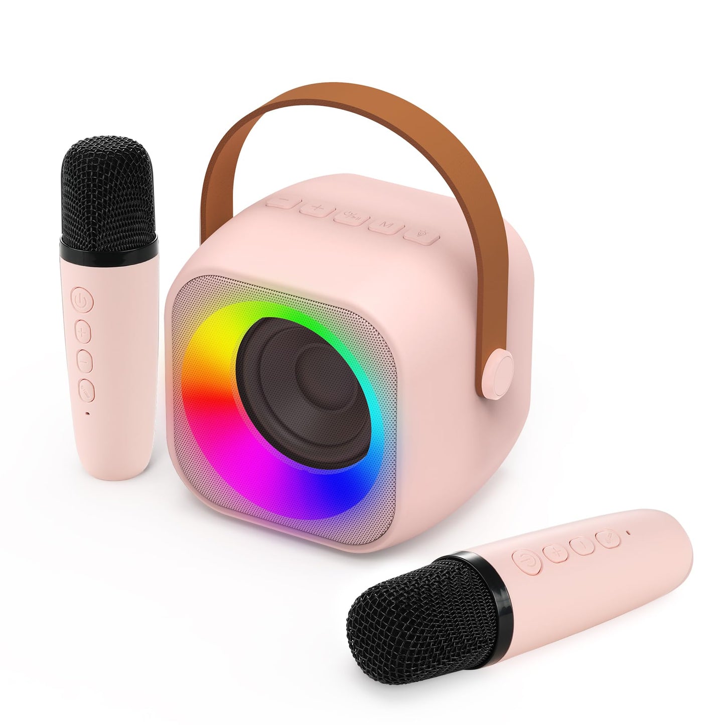 Jeefu Kids Karaoke Toys Machines with 1 Microphone, Toys for 3-12 Years Old Girls Gifts, Mini Kids Bluetooth Sperker Toy for Singing, Christmas Birthday Gifts