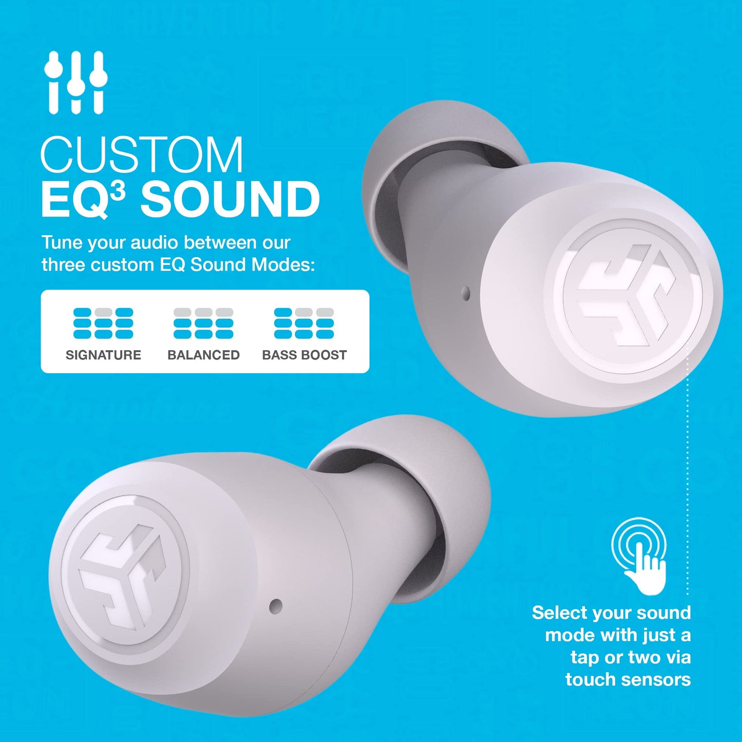JLab Go Air Pop+ True Wireless Earbuds – Bluetooth Earphones with 35H Playtime, USB-C Charging Case, EQ3 Sound & Multipoint, Black