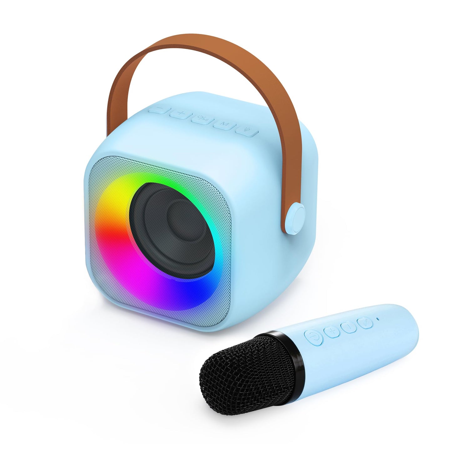 Jeefu Kids Karaoke Toys Machines with 1 Microphone, Toys for 3-12 Years Old Girls Gifts, Mini Kids Bluetooth Sperker Toy for Singing, Christmas Birthday Gifts