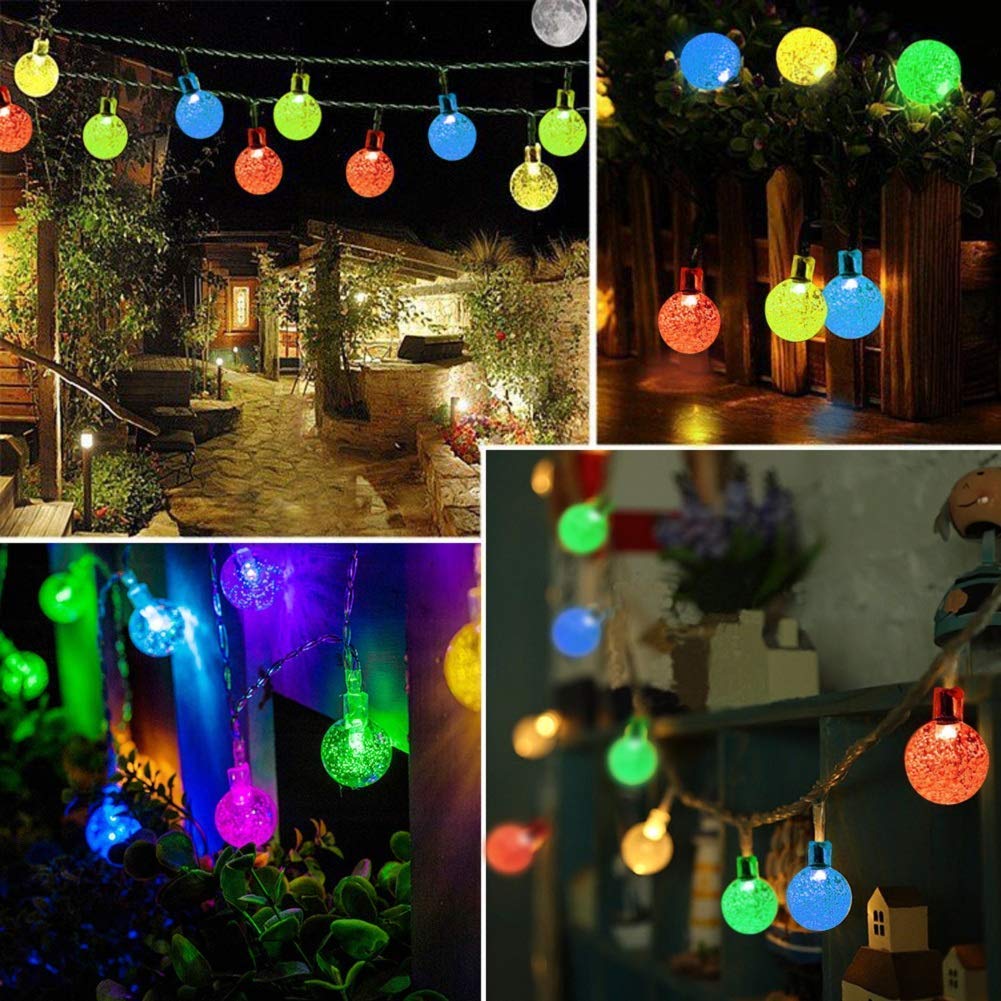 Lezonic Solar Fairy Lights Outdoor – 50 LED Waterproof String Lights