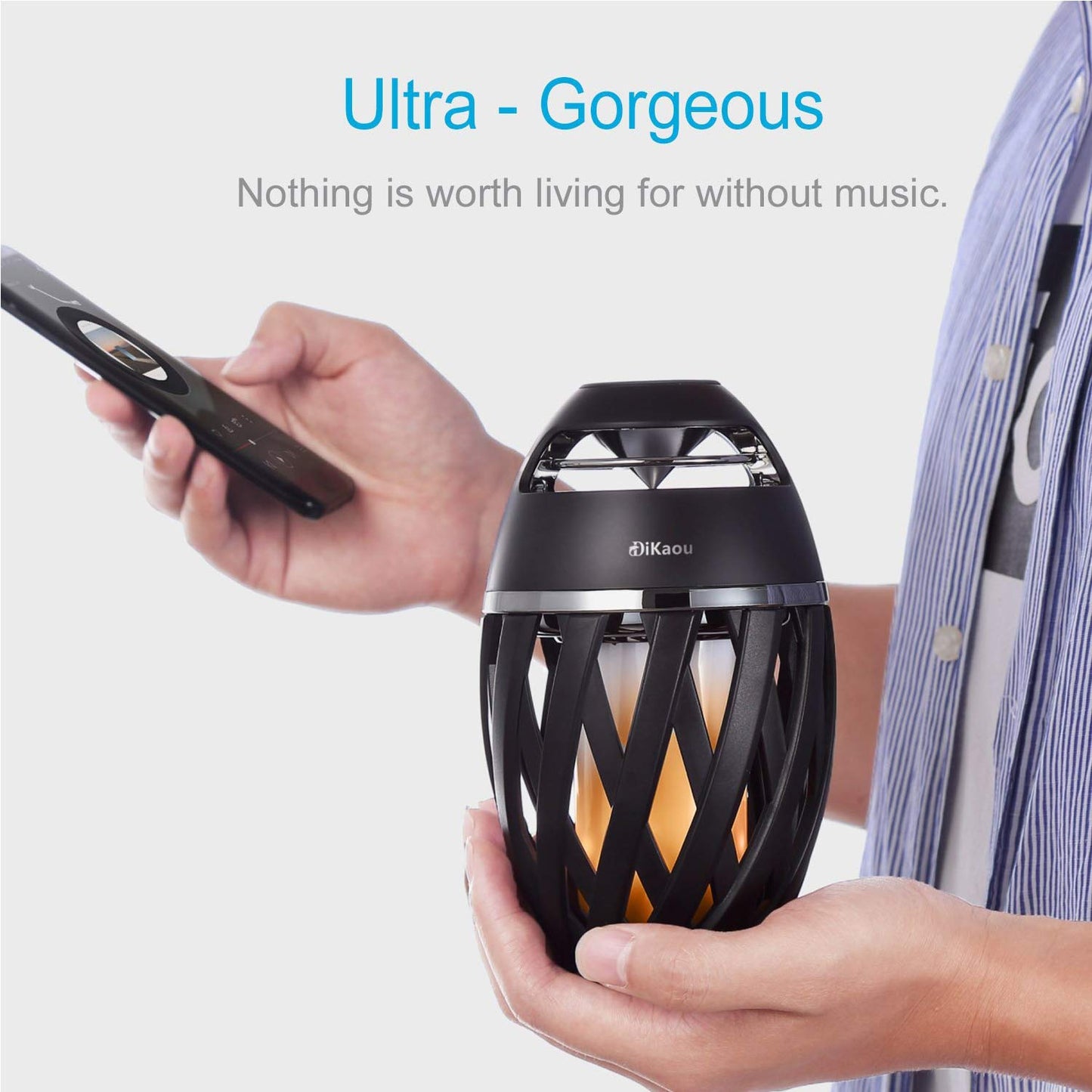 Torch Outdoor Bluetooth Speaker – HD Audio, Bass, Gift for Men & Dad