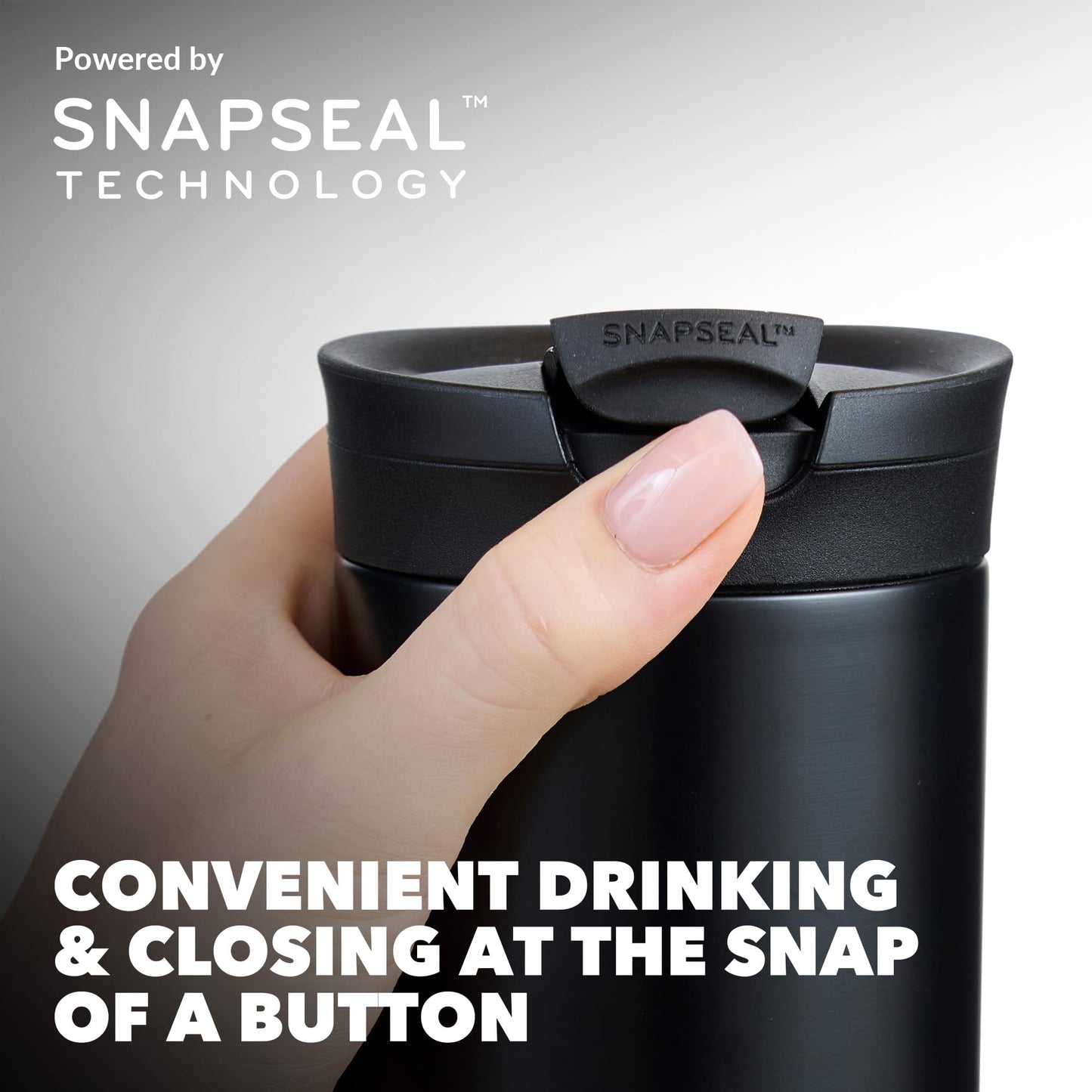 Contigo Byron Snapseal Travel Mug | Stainless Steel Thermal Mug | Vacuum Flask | Leakproof Tumbler | Coffee to Go Mug with BPA Free Easy-Clean Lid