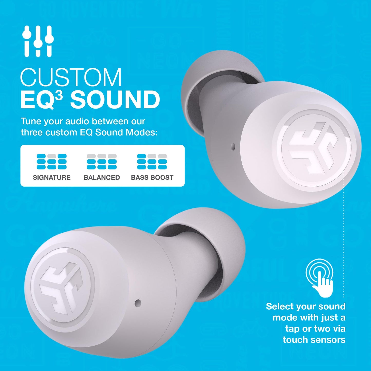 JLab Go Air Pop+ True Wireless Earbuds – Bluetooth Earphones with 35H Playtime, USB-C Charging Case, EQ3 Sound & Multipoint, Black