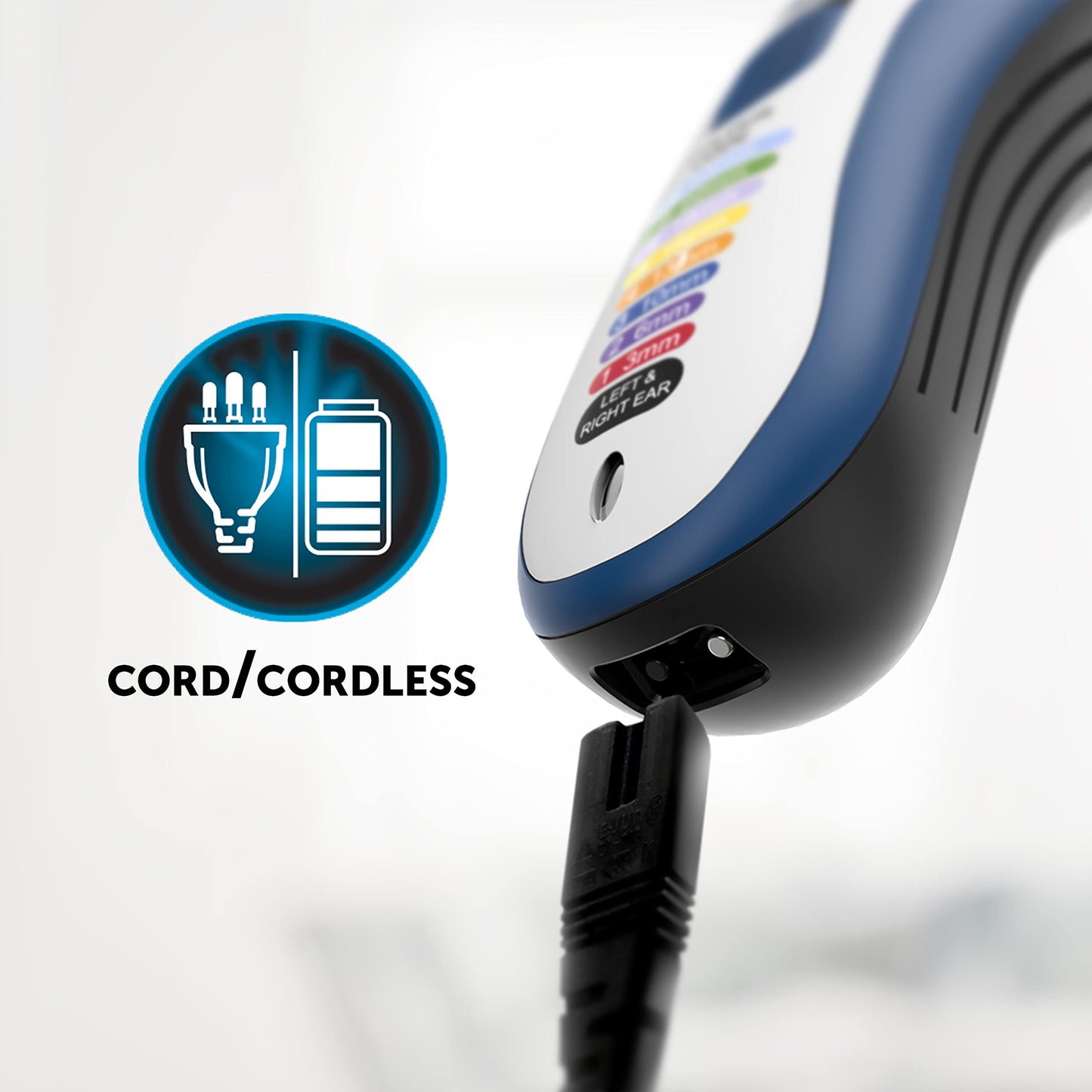 Wahl Colour Pro Cordless Combi Kit – Men’s Hair Clippers with Beard Trimmer & Head Shaver, Easy-to-Use Grooming Kit