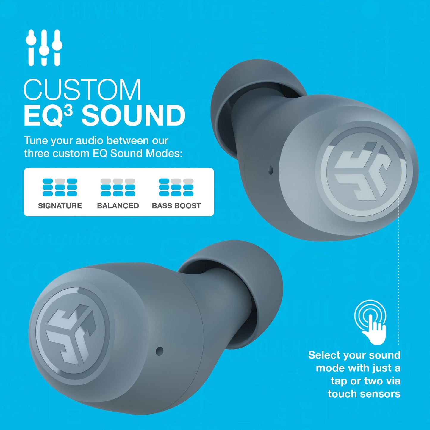 JLab Go Air Pop True Wireless Earbuds, In Ear Headphones, Bluetooth Earphones, Ear Buds with 32H Playtime, Bluetooth Earbuds with Microphone, USB Charging Case, Dual Connect