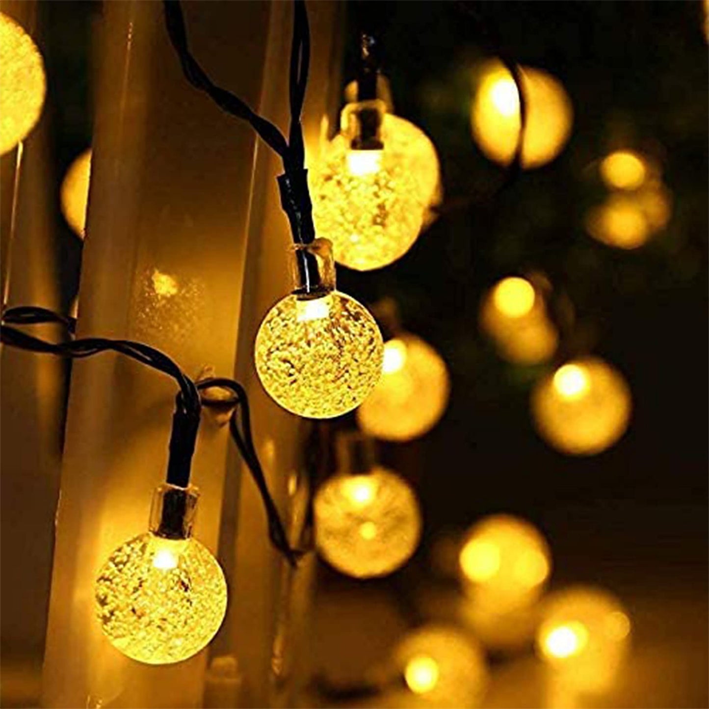 Lezonic Solar Fairy Lights Outdoor – 50 LED Waterproof String Lights