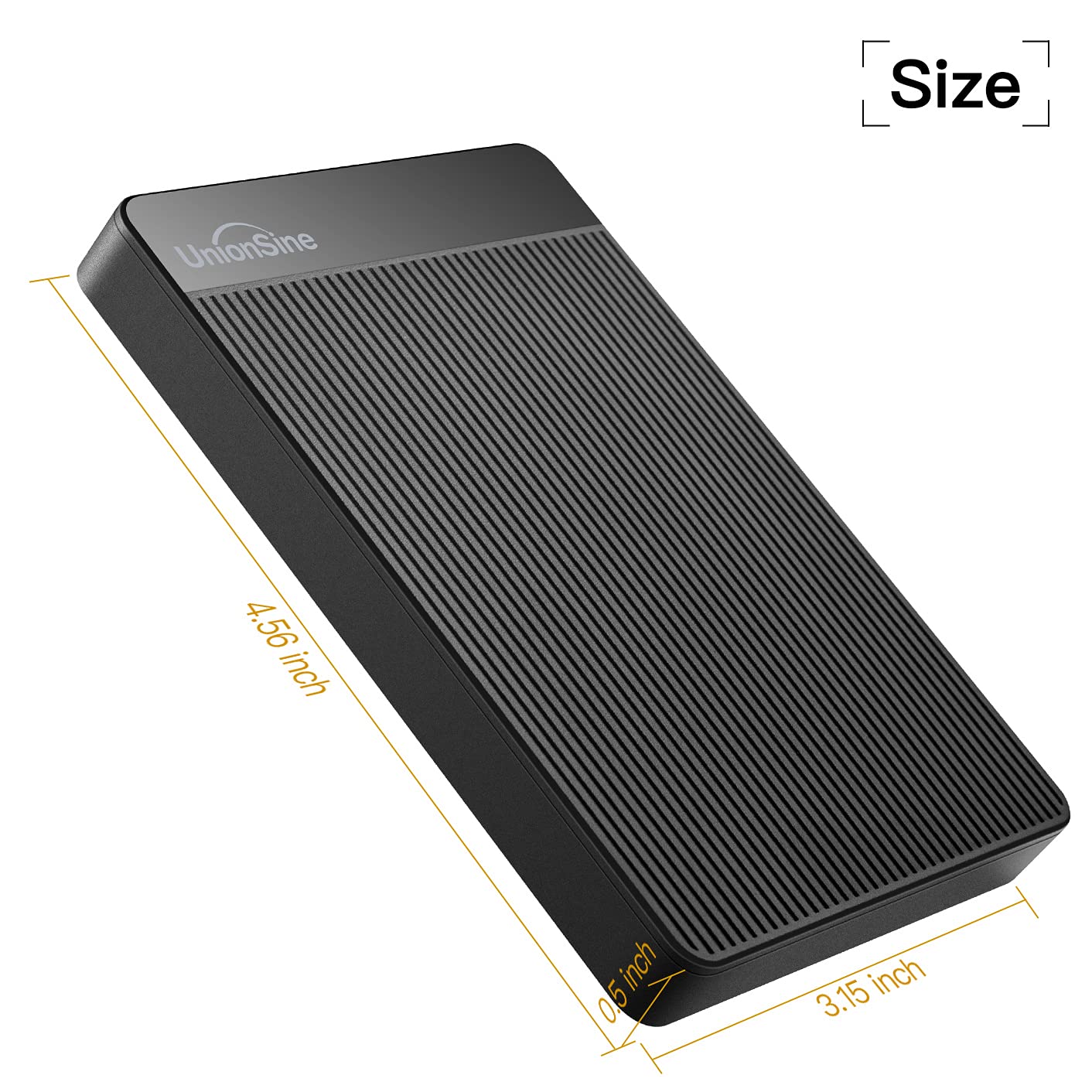 UnionSine External Hard Drive 500GB Ultra Slim Portable USB 3.0 HDD StorageCompatible for PC,Mac, Laptop, Xbox, Xbox one