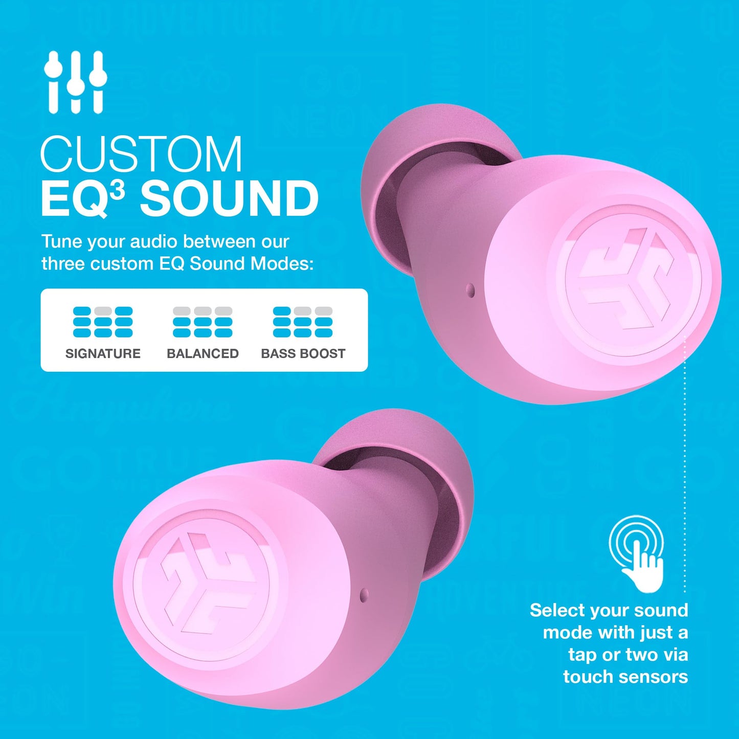 JLab Go Air Pop+ True Wireless Earbuds – Bluetooth Earphones with 35H Playtime, USB-C Charging Case, EQ3 Sound & Multipoint, Black