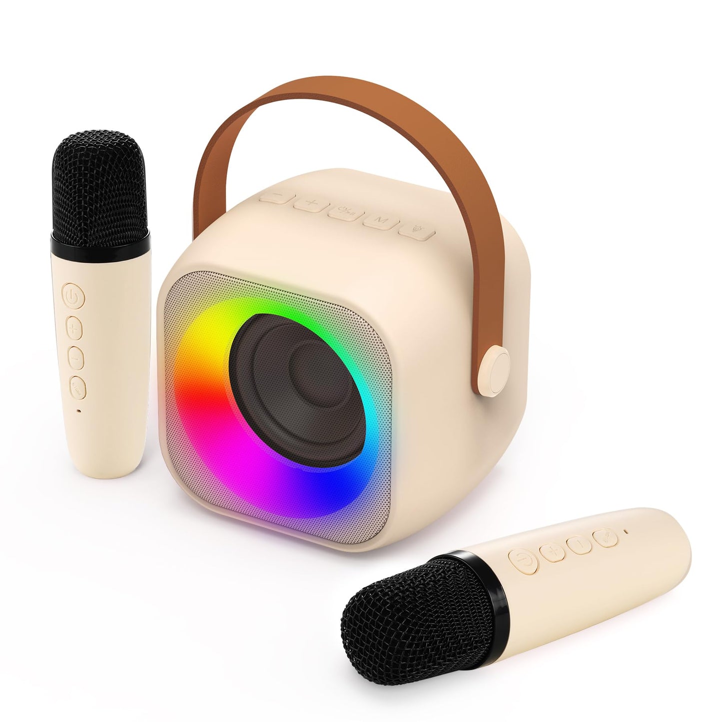 Jeefu Kids Karaoke Toys Machines with 1 Microphone, Toys for 3-12 Years Old Girls Gifts, Mini Kids Bluetooth Sperker Toy for Singing, Christmas Birthday Gifts