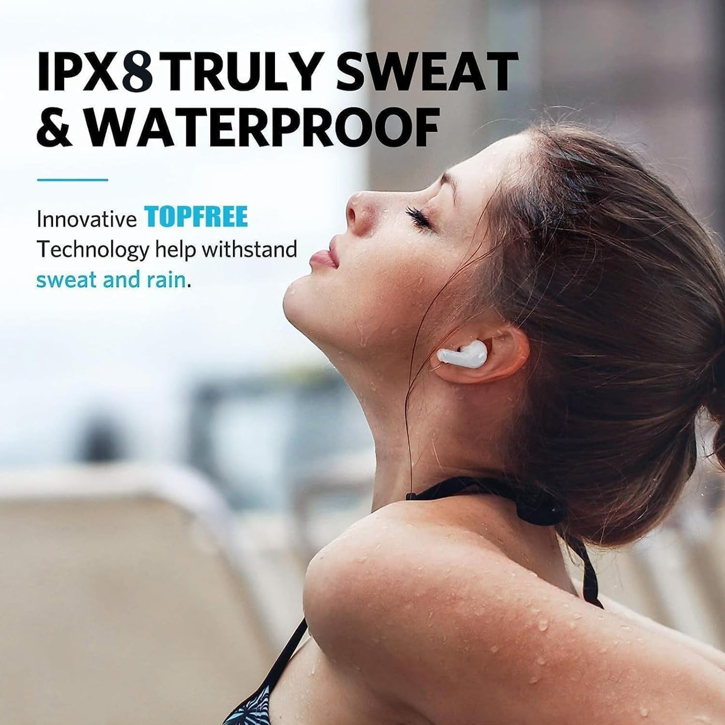 Wireless Earbuds Bluetooth 5.3 Headphones for AirPods – 40H Playtime, Noise Cancelling Mic, HiFi Stereo Deep Bass, Waterproof In-Ear Earphones for iPhone & Android