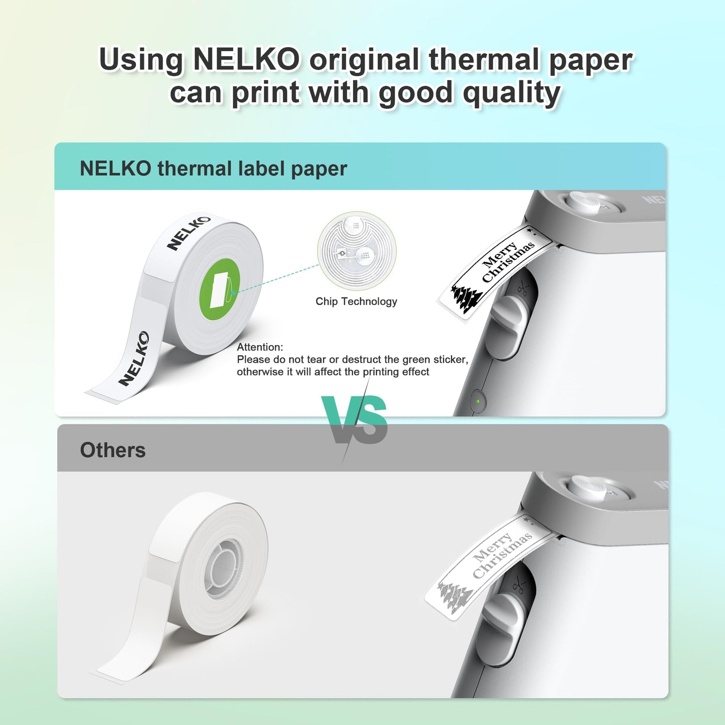 Nelko Label Maker Machine P21 – Bluetooth Portable Label Printer with Tape, Mini Wireless Sticker Maker for Organizing, Barcode, Home & Office – White
