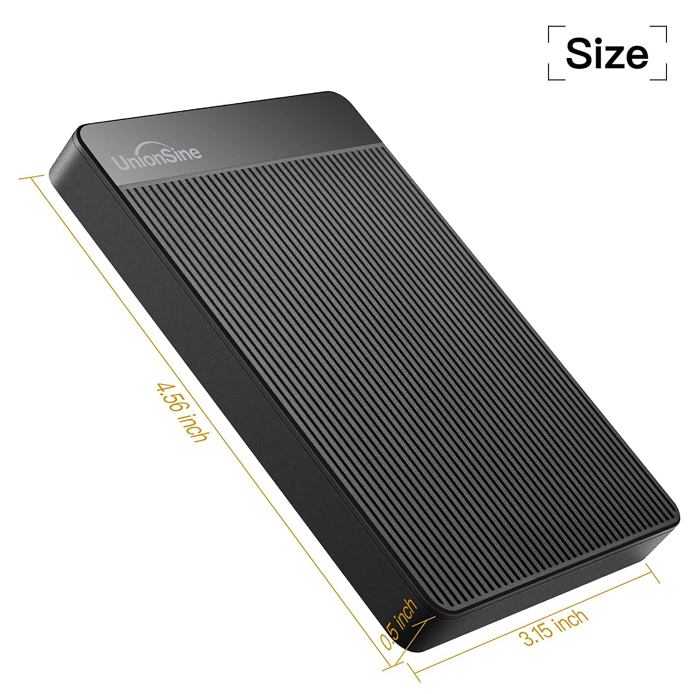 UnionSine External Hard Drive 500GB Ultra Slim Portable USB 3.0 HDD StorageCompatible for PC,Mac, Laptop, Xbox, Xbox one